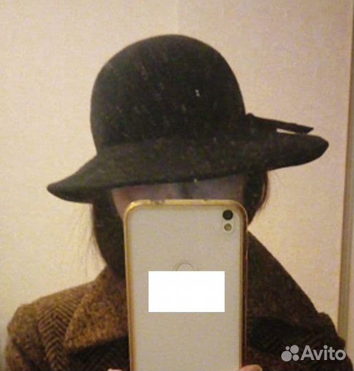 Шляпа элегантная женская СССР 70-х гг. Винтаж