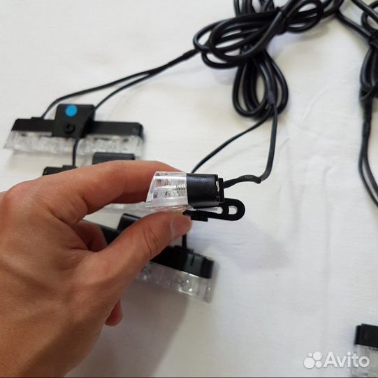 Стробоскопы в решетку радиатора + пульт (новые)