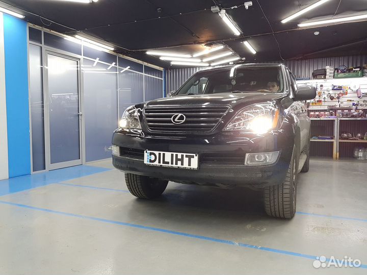 Lexus GX470 LED-линзы и дхо в поворотники