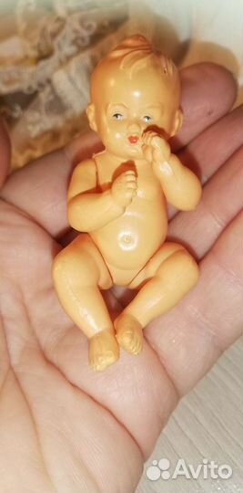 Винтажный целлулоидный пупс. Германия