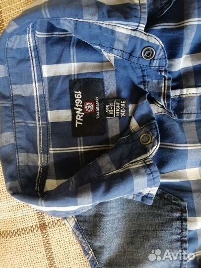 Джинсовая рубашка на мальчика