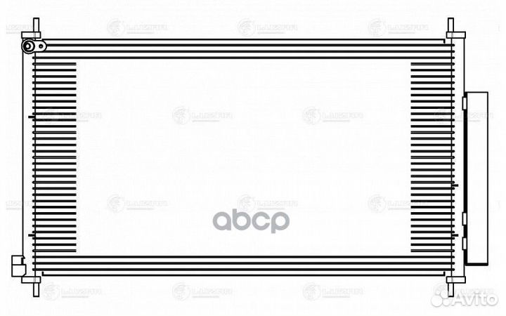 Радиатор кондиц. с ресивером для а/м Honda CR-V