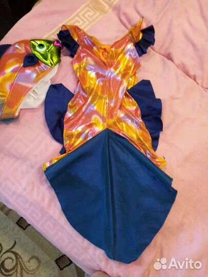 Костюм золотой рыбки 116
