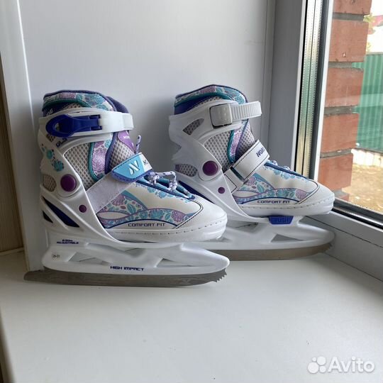 Коньки детские, nordway, р.26-31, раздвижные