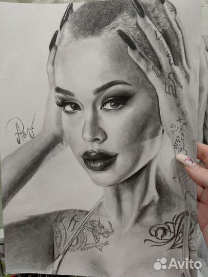 Портрет по фото карандашом