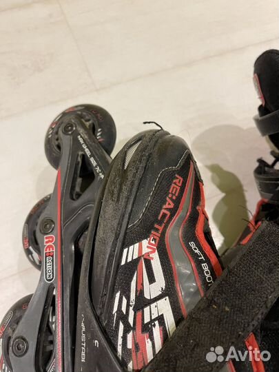 Ролики детские раздвижные reaction 36-40