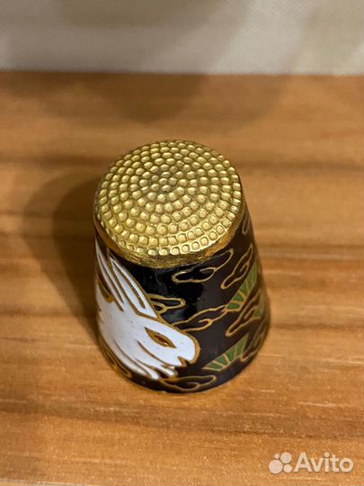 Напёрсток латунь, эмаль клуазоне