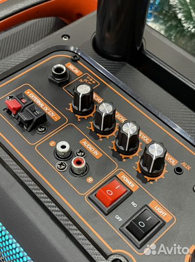 Блютуз колонка мощная караоке fm aux bt