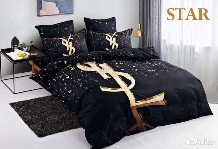 Постельное белье сатин евро