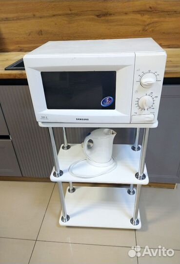 Полка для микроволновки под свч на колесиках новая