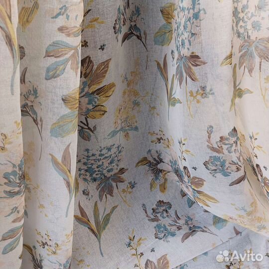 Тюль лён батист на отрез