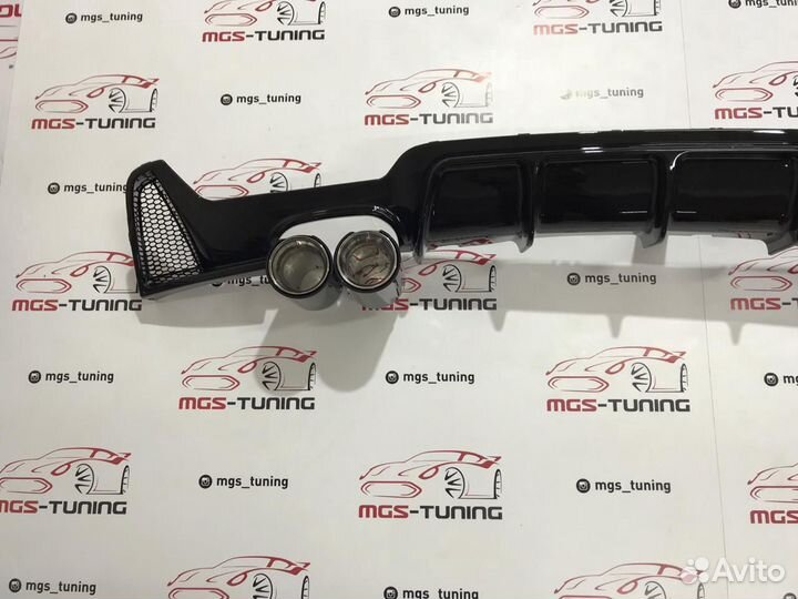 Диффузор BMW 4 F32 Глянцевый 2x0 + 