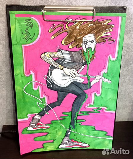 Slipknot. Jim Root & Corey Taylor рисунки, скетчи