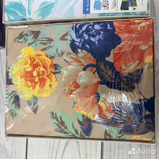 Постельное белье сатин хлопок 1.5 новое