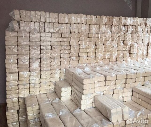 Брикеты руф береза Щепа, поддон