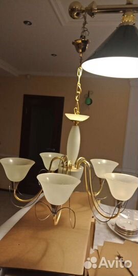 Люстра италия и 3шт.бра в комплекте