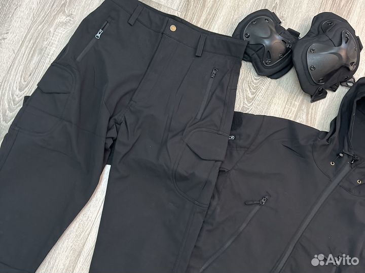 Тактический костюм softshell black