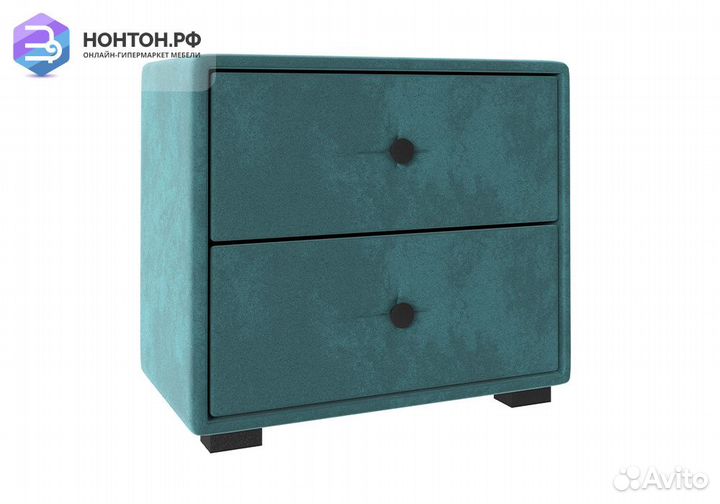 Тумба прикроватная Tango велюр бирюзовый