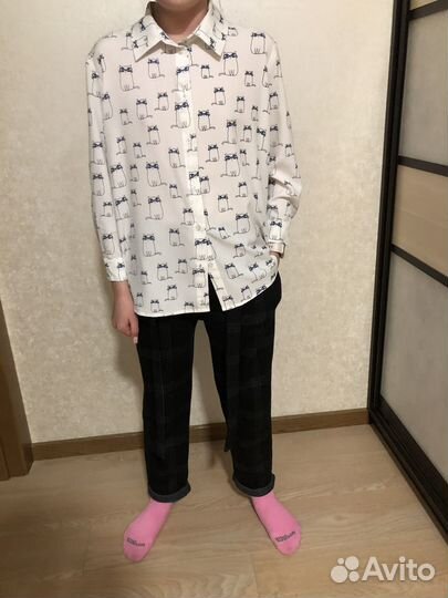 Рубашка школьная для девочки 158