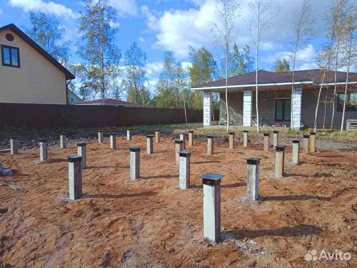 Железобетонные сваи. Забивка свай. Фундамент