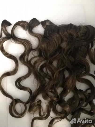 Искусственные волосы на заколках