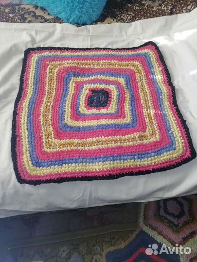 Вязанные коврики крючком