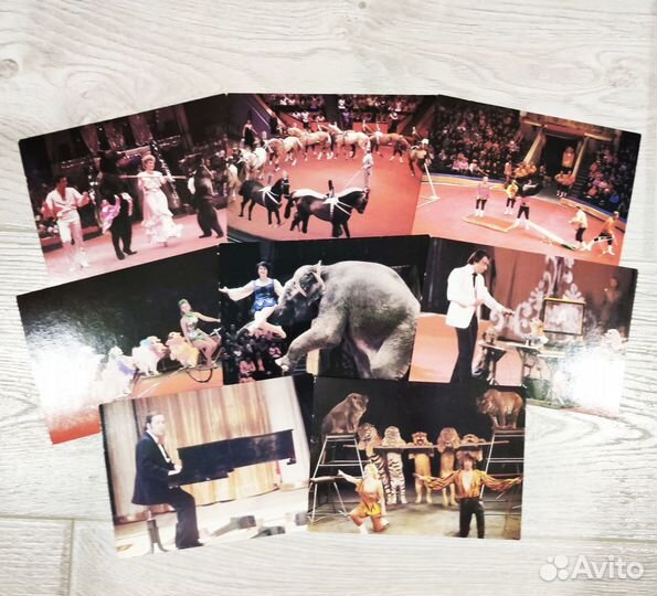 Набор открыток На арене цирка 1986 г