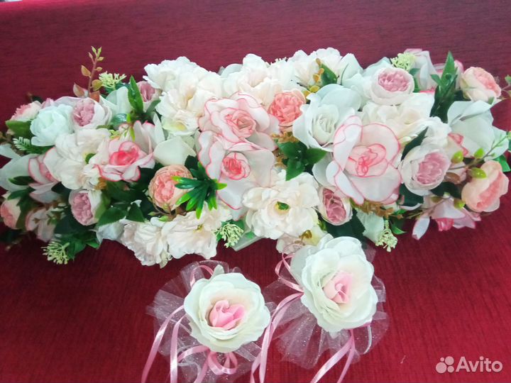 Украшение для авто свадебное