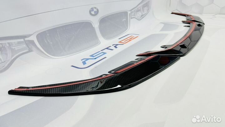 Сплиттер BMW M5 F90 рест ST стиль сухой карбон