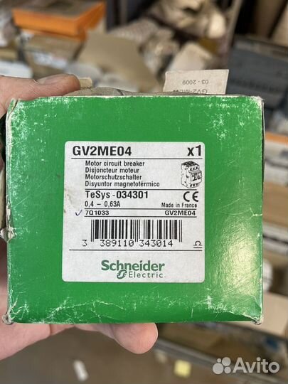 Силовой автомат Schneider TeSys GV2ME04