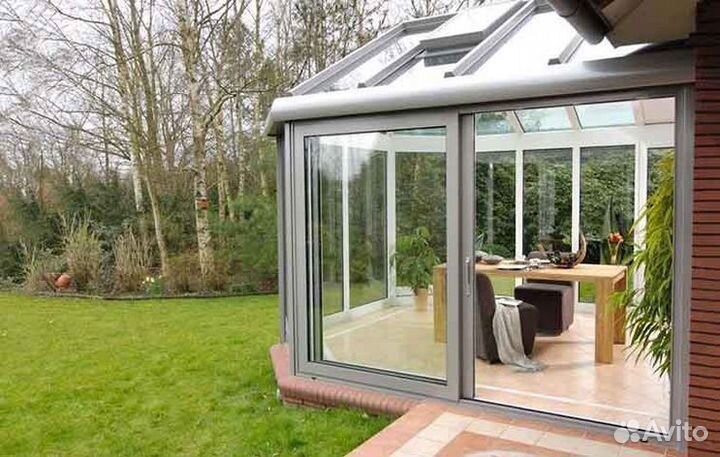 Алюминиевые окна рамы-купе