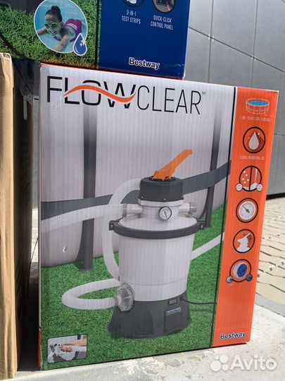 Фильтр для бассейна, хлорогенератор, скиммер