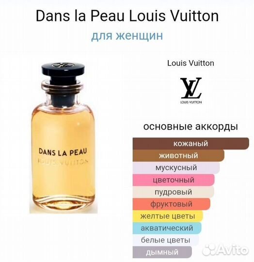 Louis Vuitton Dans la Peau распив оригинал