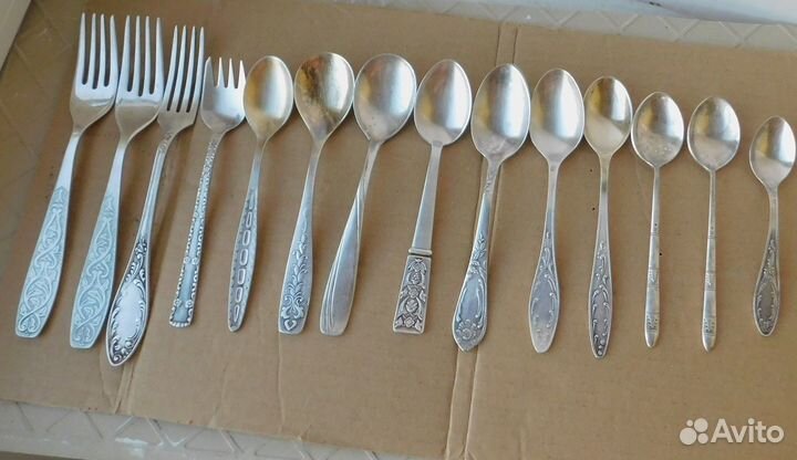Ложки, вилки мельхиор мнц СССР