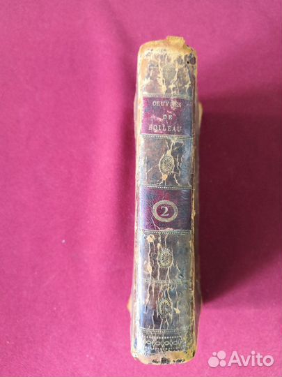 Книга Произведения Никола Буало французский 1798 г