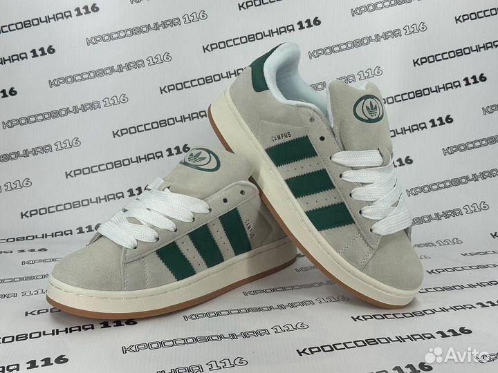 Кроссовки Adidas campus 00S grey green