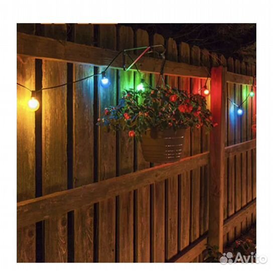 Электрогирлянда уличная светодиодная. шарики, 8 м