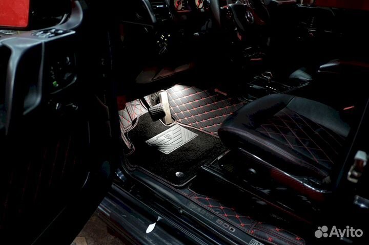 3D коврики из экокожи Mercedes