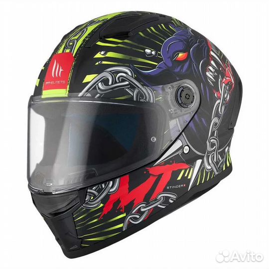 MT Helmets Stinger II Akin full face helmet Желтый