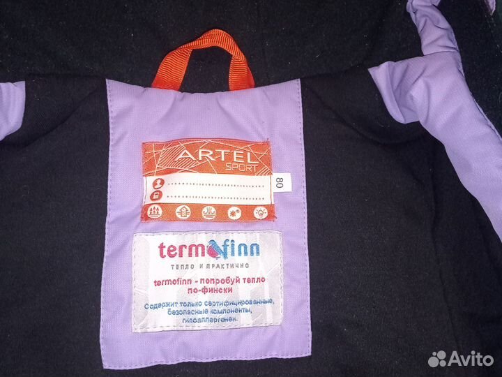 Зимний комбинезон для девочки размер 80/86