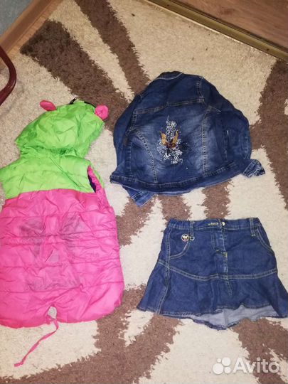 Детские вещи пакетом для девочки 110 116