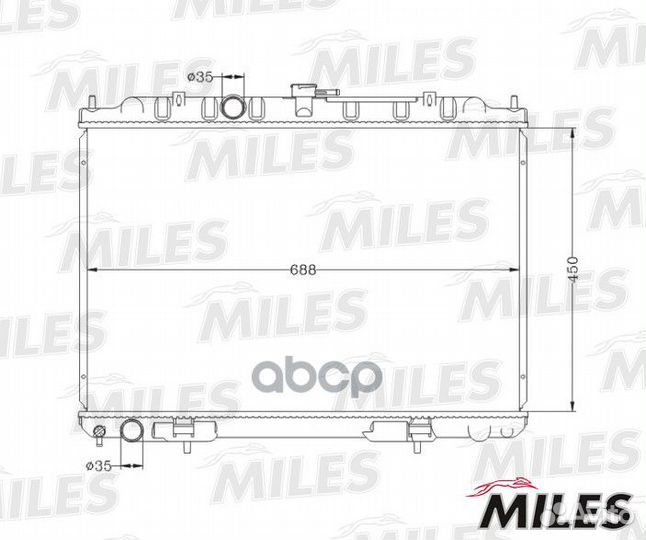 Радиатор nissan X-trail 2.0/2.5 01-07 паяный ac