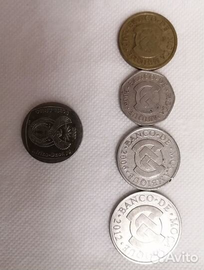 Продам монеты Тайланда, Мозамбик, юар