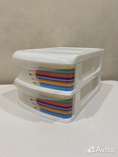 Органайзер настольный для хранения с ящиками