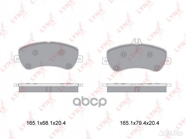 Колодки тормозные дисковые перед BD5354 LYN