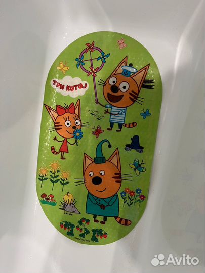 Коврик для ванной Три кота противоскользящий