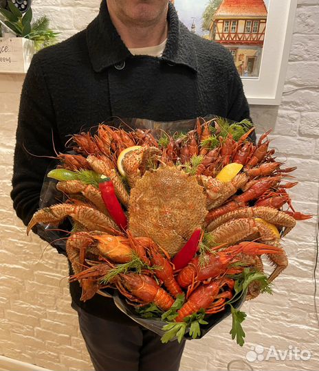 Букеты из раков