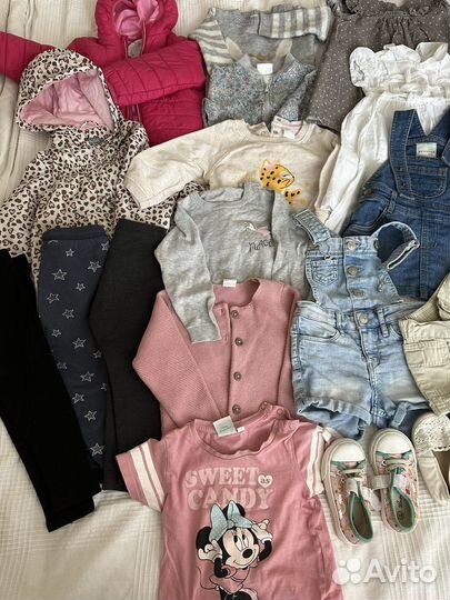 Вещи пакетом на девочку 80-86