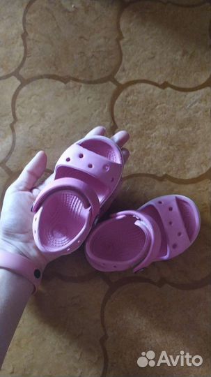 Сандали crocs c4 оригинальные розовые