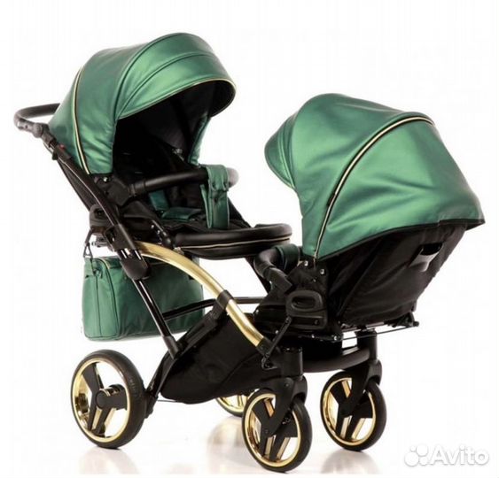 Коляска для двойни Junama Diamond Satin Duo Slim